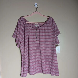 Retrology size 3x casual blouse new with Tags